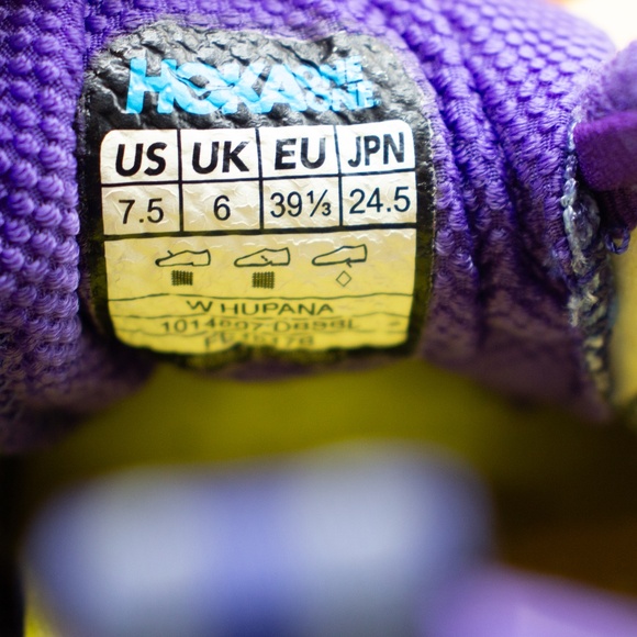 Hoka Hupana 2 Purple Athletic Shoes 1014807 Women's Size 7.5 - Picture 7 of 8